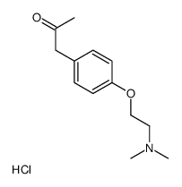 2-Propanone, 1-(4-(2-(dimethylamino)ethoxy)phenyl)-, monohydrochloride结构式