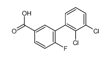 3-(2,3-dichlorophenyl)-4-fluorobenzoic acid结构式