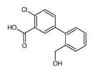 2-chloro-5-[2-(hydroxymethyl)phenyl]benzoic acid结构式