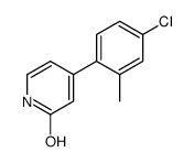 4-(4-chloro-2-methylphenyl)-1H-pyridin-2-one结构式