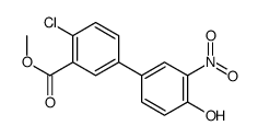 methyl 2-chloro-5-(4-hydroxy-3-nitrophenyl)benzoate Structure