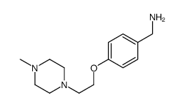 (4-(2-(4-methylpiperazin-1-yl)ethoxy)phenyl)methanamine structure