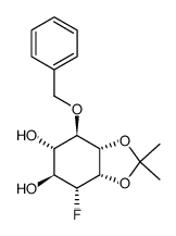 (3aS,4R,5S,6S,7R,7aS)-4-(benzyloxy)-7-fluoro-2,2-dimethylhexahydrobenzo[d][1,3]dioxole-5,6-diol结构式