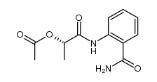 (S)-1-(2-carbamoylphenylamino)-1-oxopropan-2-yl acetate Structure