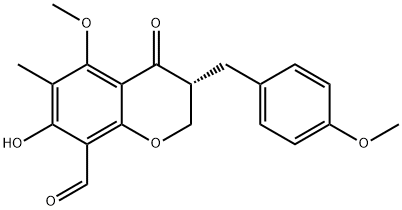 8-formyl-5-O-methylophiopogonanone B结构式