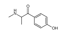 1-(4-hydroxy-phenyl)-2-methylamino-propan-1-one结构式