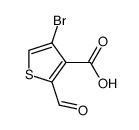 4-Bromo-2-formylthiophene-3-carboxylic acid结构式