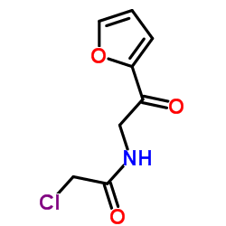 2-Chloro-N-[2-(2-furyl)-2-oxoethyl]acetamide Structure