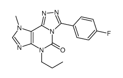 3-(4-fluorophenyl)-9-methyl-6-propyl-[1,2,4]triazolo[3,4-f]purin-5-one Structure