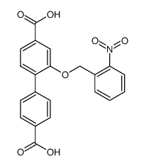 2-nitrobenzyloxybiphenyl-4,4'-dicarboxylic acid结构式
