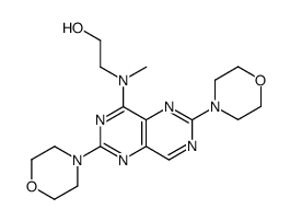 2-[(2,6-di-morpholin-4-yl-pyrimido[5,4-d]pyrimidin-4-yl)-methyl-amino]-ethanol Structure