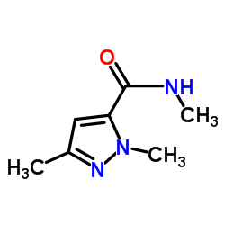 N,1,3-Trimethyl-1H-pyrazole-5-carboxamide结构式