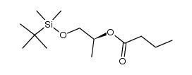 (S)-1-((tert-butyldimethylsilyl)oxy)propan-2-yl butyrate结构式
