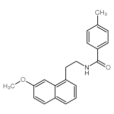 N-[2-(7-methoxynaphthalen-1-yl)ethyl]-4-methyl-benzamide Structure