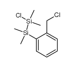 o-(2-chlorotetramethyldisilanyl)benzyl chloride Structure
