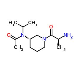 N-[(3S)-1-(L-Alanyl)-3-piperidinyl]-N-isopropylacetamide结构式
