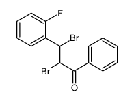 2,3-dibromo-3-(2-fluorophenyl)-1-phenylpropan-1-one结构式