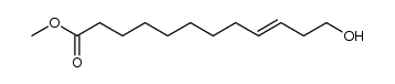 (E)-methyl 12-hydroxydodec-9-enoate Structure