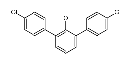 4,4''-dichloro-1,1':3',1''-terphenyl-2'-ol结构式