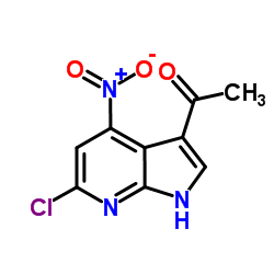 1-(6-Chloro-4-nitro-1H-pyrrolo[2,3-b]pyridin-3-yl)ethanone结构式