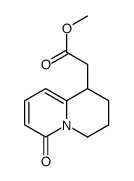 methyl 2-(6-oxo-1,2,3,4-tetrahydroquinolizin-1-yl)acetate结构式