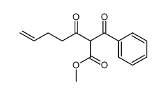 methyl 2-benzoyl-3-oxohept-6-enoate Structure