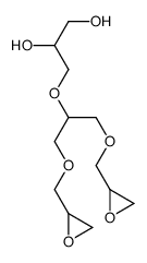 3-[1,3-bis(oxiran-2-ylmethoxy)propan-2-yloxy]propane-1,2-diol结构式