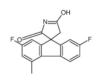 2,7-difluoro-4-methylspiro[fluorene-9,3'-pyrrolidine]-2',5'-dione结构式