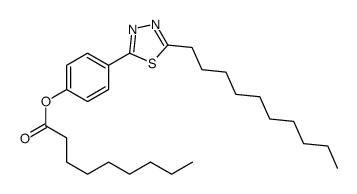 [4-(5-decyl-1,3,4-thiadiazol-2-yl)phenyl] nonanoate结构式