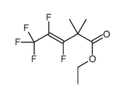 ethyl (E)-3,4,5,5,5-pentafluoro-2,2-dimethylpent-3-enoate Structure