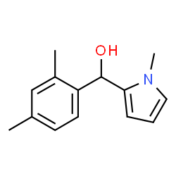 (2,4-二甲基苯基)(1-甲基-1H-吡咯-2-基)甲醇结构式