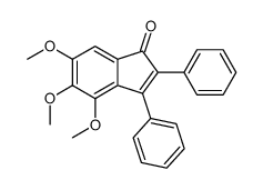 4,5,6-trimethoxy-2,3-diphenylinden-1-one结构式