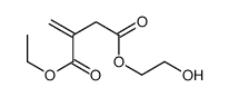 1-O-ethyl 4-O-(2-hydroxyethyl) 2-methylidenebutanedioate Structure