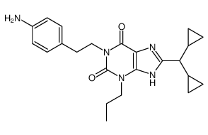 1-(4-Aminophenethyl)-8-dicyclopropylmethyl-1-propylxanthine Structure