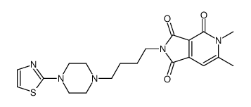 5,6-dimethyl-2-[4-[4-(1,3-thiazol-2-yl)piperazin-1-yl]butyl]pyrrolo[3,4-c]pyridine-1,3,4-trione Structure