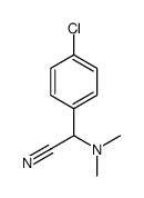 4-Chloro-α-(dimethylamino)benzeneacetonitrile Structure