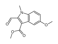 methyl 2-formyl-5-methoxy-1-methylindole-3-carboxylate Structure