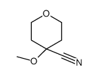 2H-Pyran-4-carbonitrile, tetrahydro-4-methoxy- Structure