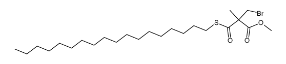 O-methyl S-octadecyl 2-(bromomethyl)-2-methylmonothiomalonate结构式