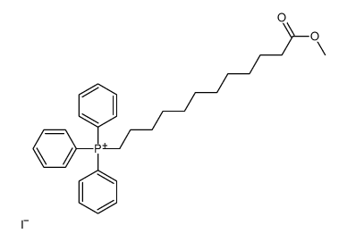 (12-methoxy-12-oxododecyl)-triphenylphosphanium,iodide Structure
