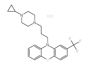 10H-Phenothiazine,10-[3-(4-cyclopropyl-1-piperazinyl)propyl]-2-(trifluoromethyl)-, hydrochloride(1:2) picture