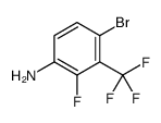 4-Bromo-2-fluoro-3-(trifluoromethyl)aniline, 4-Bromo-alpha,alpha,alpha,2-tetrafluoro-m-toluidine图片