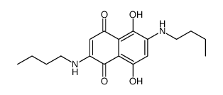 2,6-bis(butylamino)-5,8-dihydroxynaphthalene-1,4-dione结构式