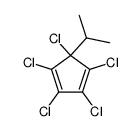 1,2,3,4,5-PENTACHLORO-5-ISOPROPYLCYCLOPENTADIENE结构式