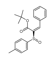 tert-butyl (E)-[(S)-p-tolylsulfinyl]cinnamate结构式