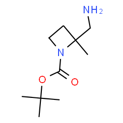 tert-butyl 2-(aminomethyl)-2-methylazetidine-1-carboxylate structure