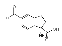 1-氨基-2,3-二氢-1H-茚-1,5-二羧酸结构式