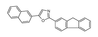 2-(9H-fluoren-2-yl)-5-naphthalen-2-yl-1,3-oxazole Structure