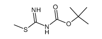 Carbamic acid, [imino(methylthio)methyl]-, 1,1-dimethylethyl ester (9CI) Structure