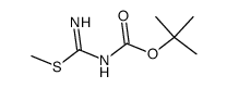 Carbamic acid, [imino(methylthio)methyl]-, 1,1-dimethylethyl ester (9CI) structure